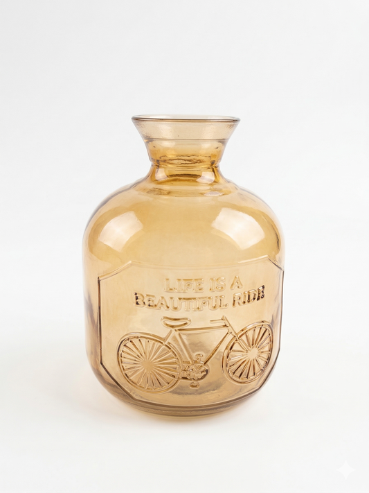 Jarrón vintage marrón