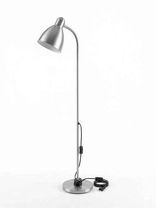 Lampara de pie metalica 130cm