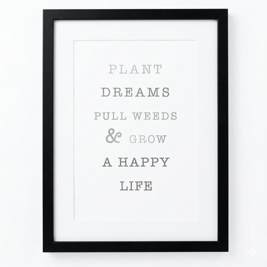 30x40cm cuadro frase inspiradora