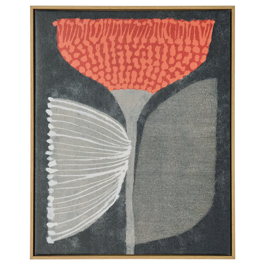 Cuadro 40x50 cm flor naranja