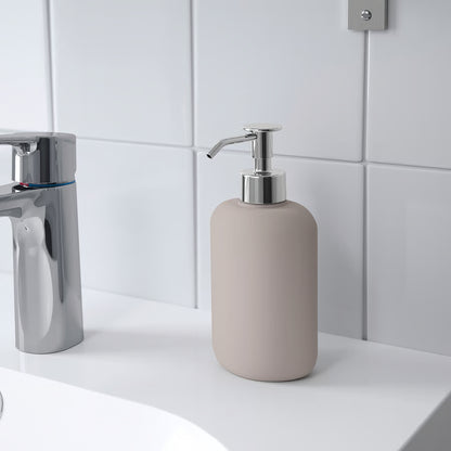 Dispensador de jabón beige