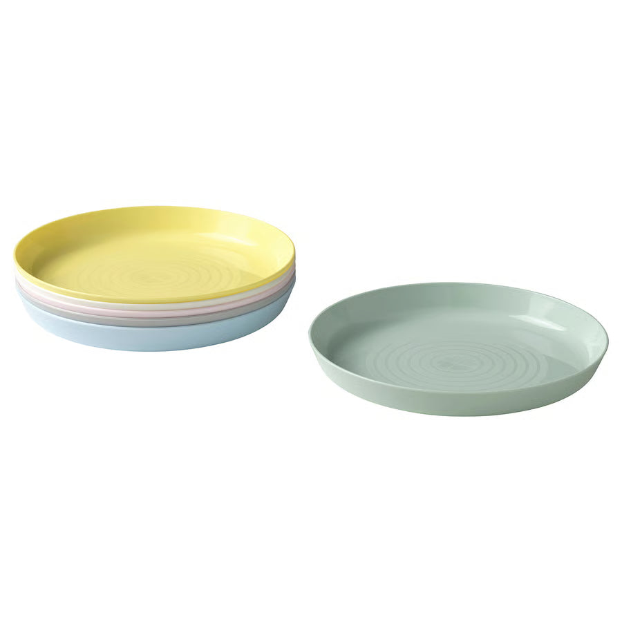 Platos 6 colores variados