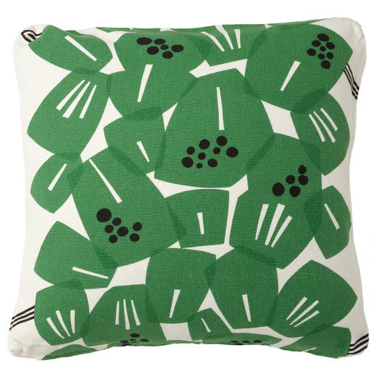 Cojín 50x50cm Verde Hojas